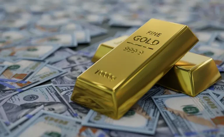 الذهب يتراجع بضغط الدولار
